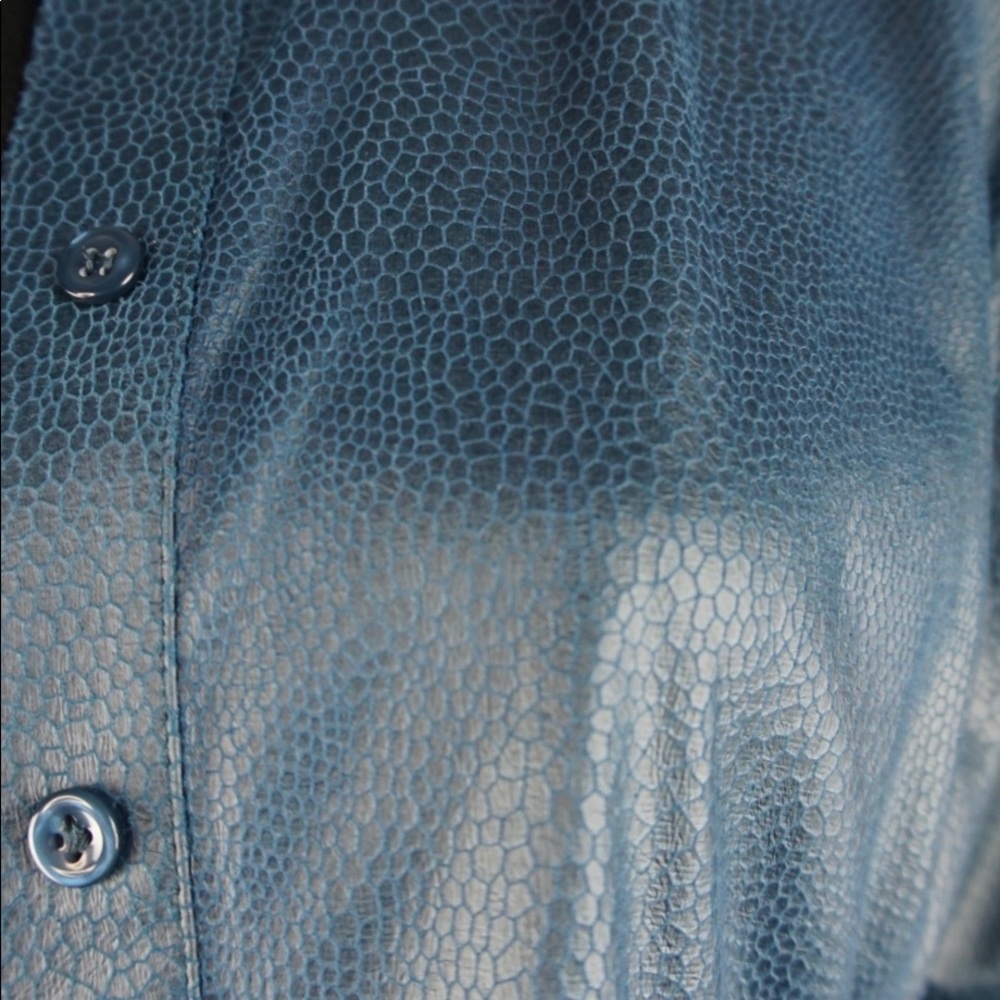 Women’s vintage snakeskin button down - Picture 3 of 4
